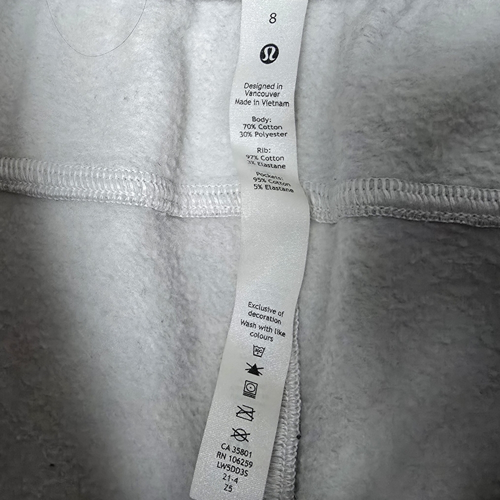 Lululemon Scuba High-Rise Jogger Fleece 28" in Heathered Core Ultra Light Grey - Picture 8 of 9